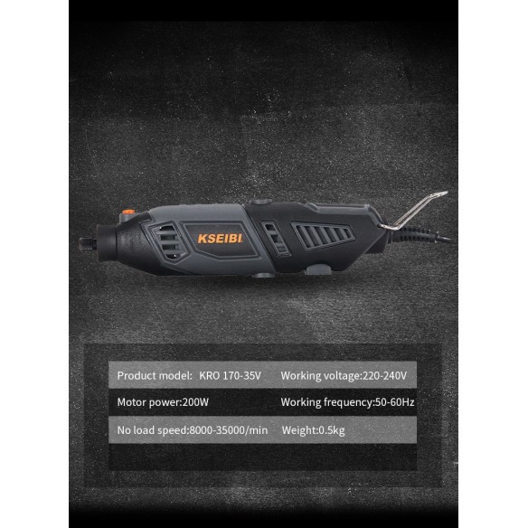 Versatile and Powerful Multi Rotary Tool Set with 106 Pieces | KSEIBI