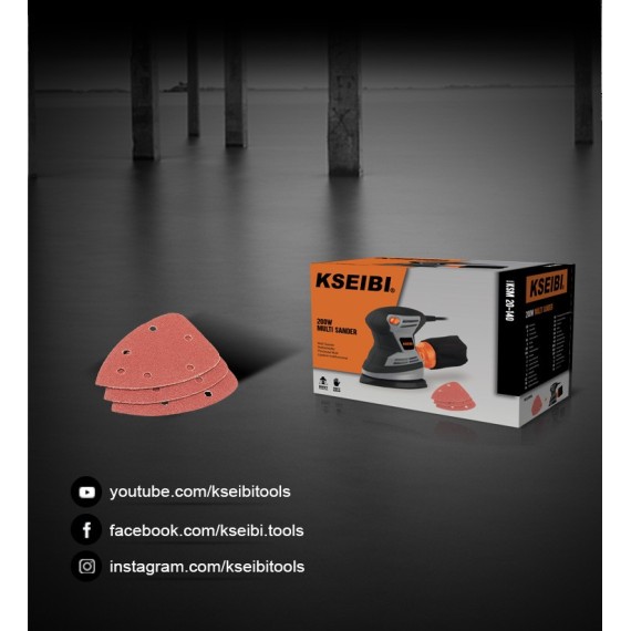 High-Powered Detail Sander for Precision Sanding | KSEIBI
