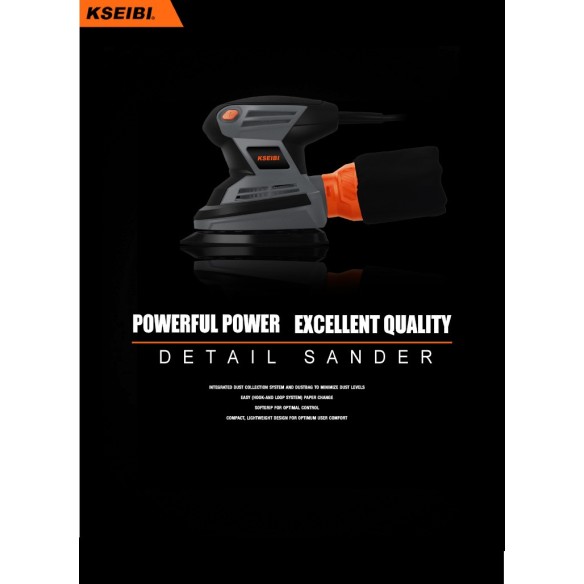 High-Powered Detail Sander for Precision Sanding | KSEIBI