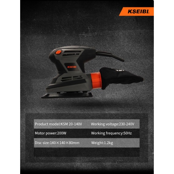 High-Powered Detail Sander for Precision Sanding | KSEIBI