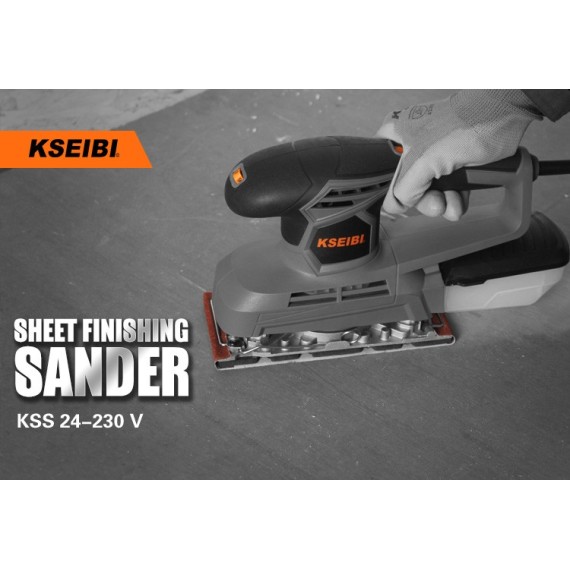 سنباده پرداخت KSS 24-230 V، ۱/۳، ۲۴۰ وات برای صنعتی و حرفه‌ای | KSEIBI