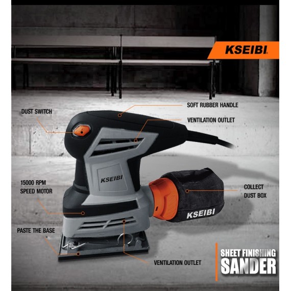 سنگ زنی کاغذی KSS 26-110، 260 وات | KSEIBI