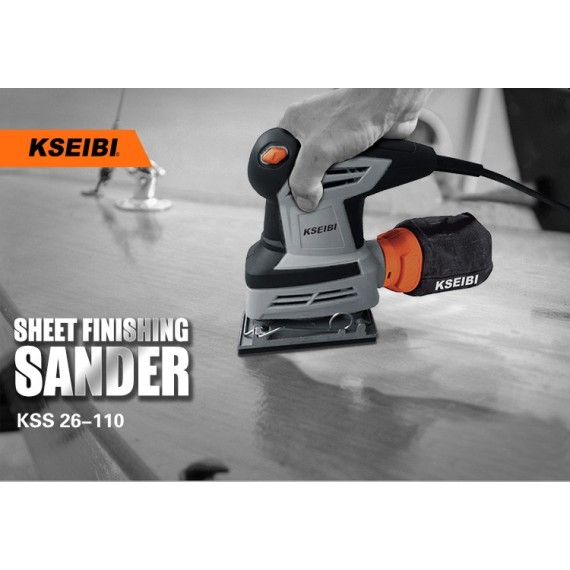 KSS 26-110 平板砂光机，260W，高效砂磨切削工具 | KSEIBI