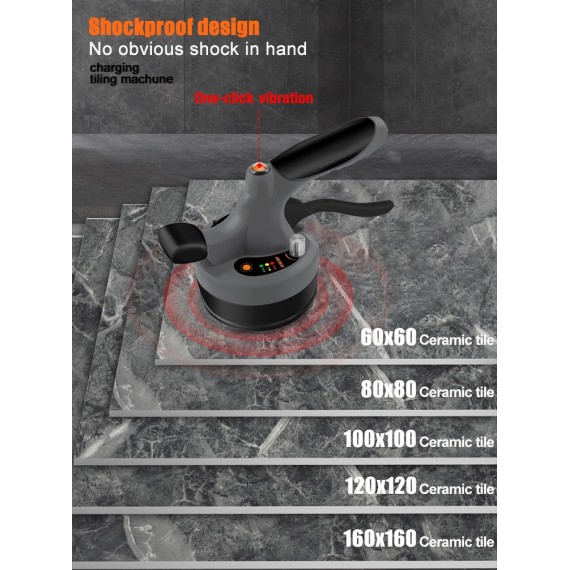 Efficient 7.2V Cordless Suction Cup Tile Vibrator for Precision Work | KSEIBI