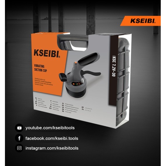 Efficient 7.2V Cordless Suction Cup Tile Vibrator for Precision Work | KSEIBI