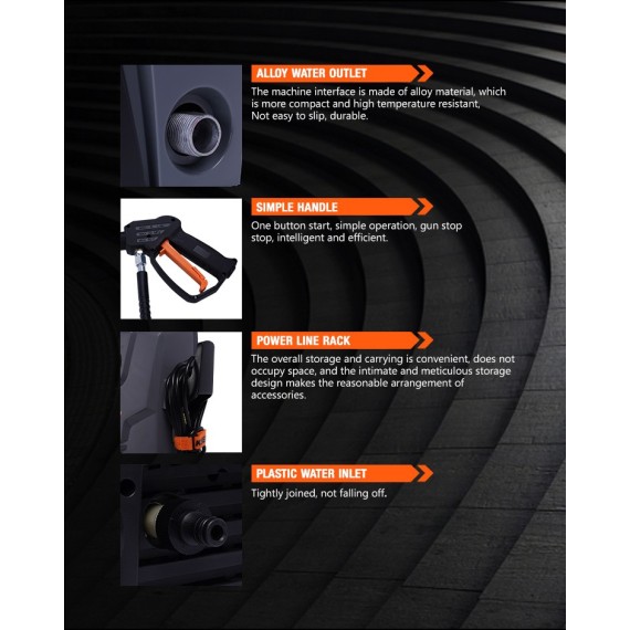 Powerful 105 Bar High Pressure Washer for Efficient Cleaning | KSEIBI