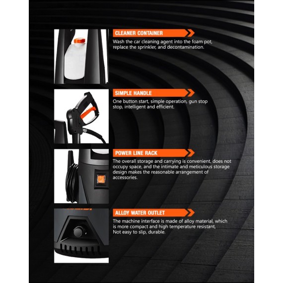 Powerful 105 Bar High Pressure Washer for Efficient Cleaning | KSEIBI