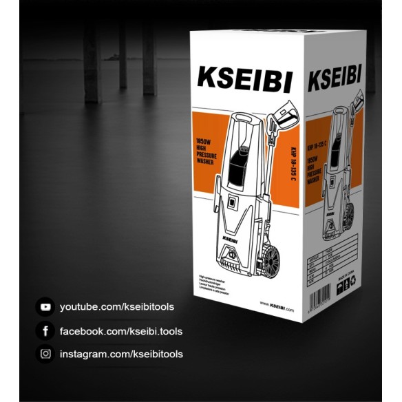 高压清洁机，105 BAR，1400W，适用于家庭和商业使用 | KSEIBI