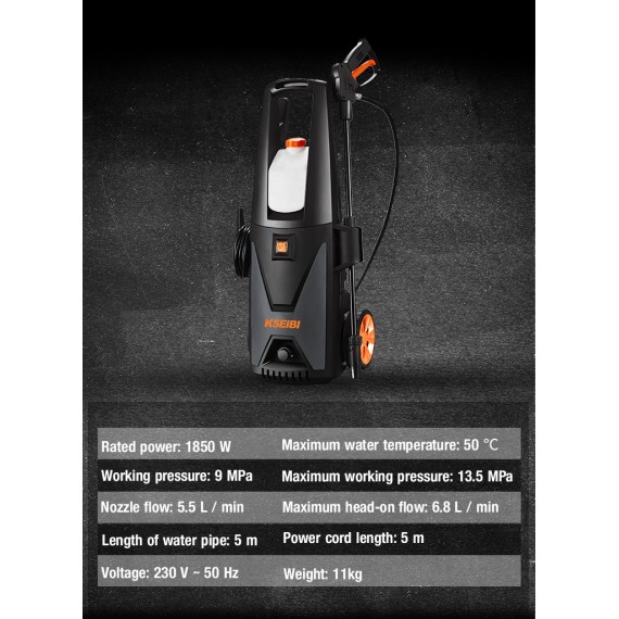 Powerful 105 Bar High Pressure Washer for Efficient Cleaning | KSEIBI
