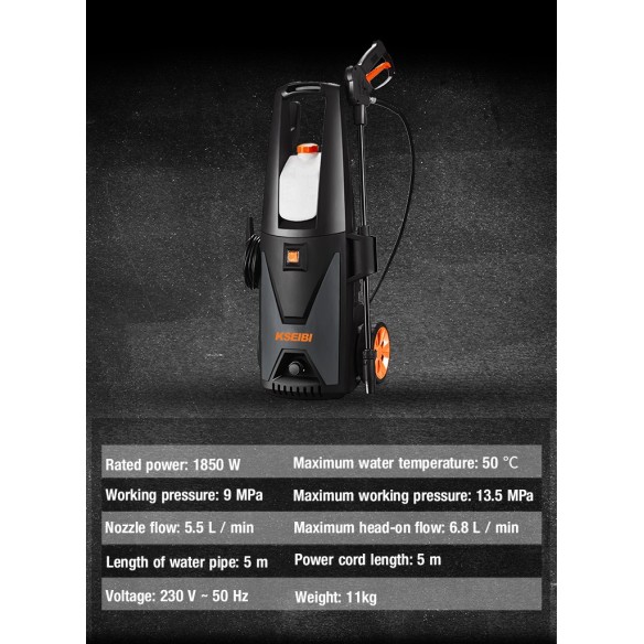 Powerful 105 Bar High Pressure Washer for Efficient Cleaning | KSEIBI