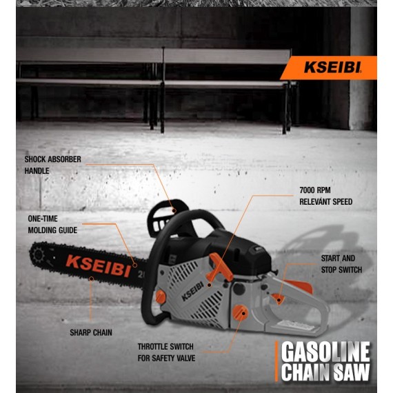 خرید اره زنجیری بنزینی GCS 55-50 با ۵۴.۶ سی‌سی | KSEIBI