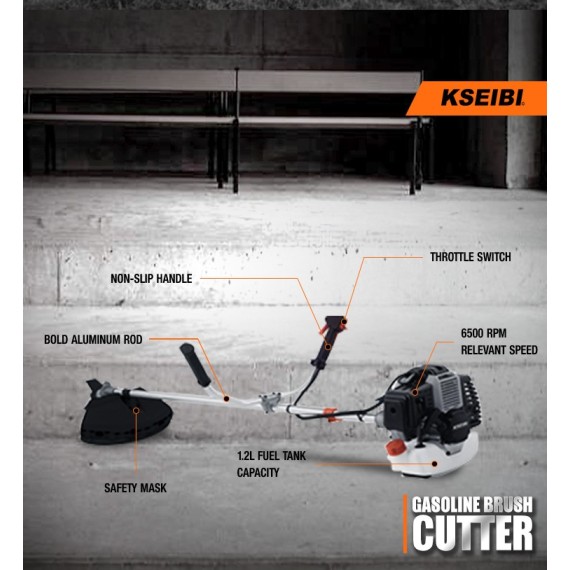 Powerful Gasoline Brush Cutter for Efficient Outdoor Maintenance | KSEIBI