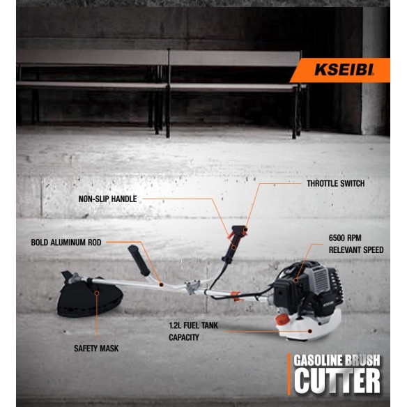 Powerful Gasoline Brush Cutter for Efficient Outdoor Maintenance | KSEIBI