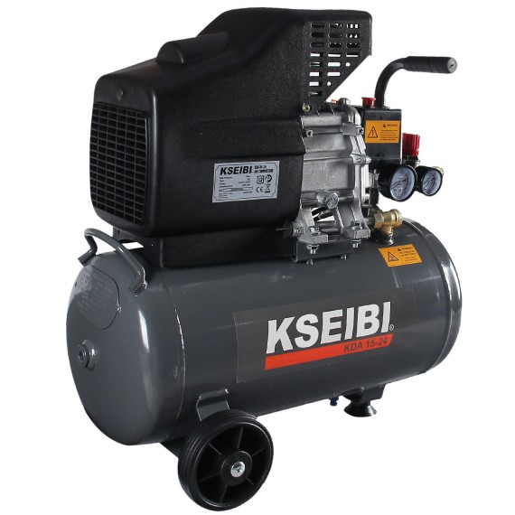 KDA 15-24 Air Compressor, 24L Tank, 2HP Portable | KSEIBI