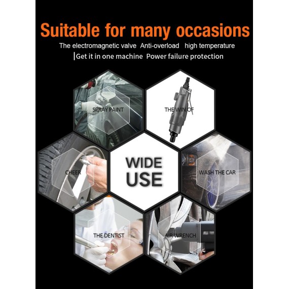 KDA 15-24 Air Compressor, 24L Tank, 2HP Portable | KSEIBI