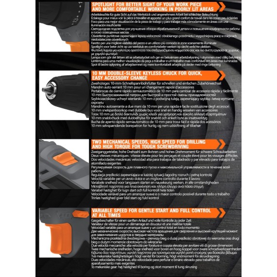 Powerful 12V Cordless Drill Driver for DIY Enthusiasts | KSEIBI