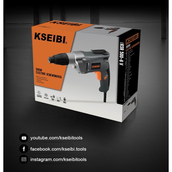 High Performance 6mm Drywall Screwdriver - KSR 500-6 V | KSEIBI