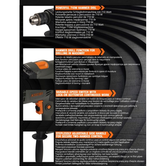 Powerful 13mm Impact Drill for Precision Drilling | KSEIBI