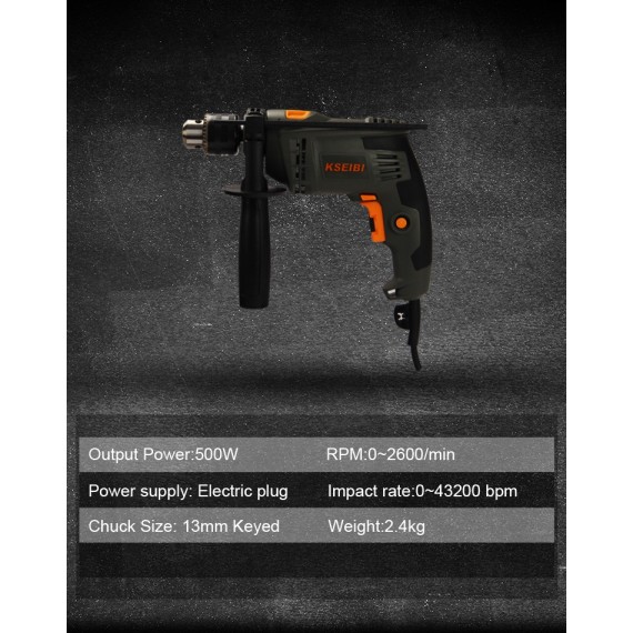 Powerful 13mm Impact Drill for Precision Drilling | KSEIBI