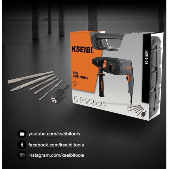 High-Performance 26mm Rotary Hammer Drill for Professionals | KSEIBI