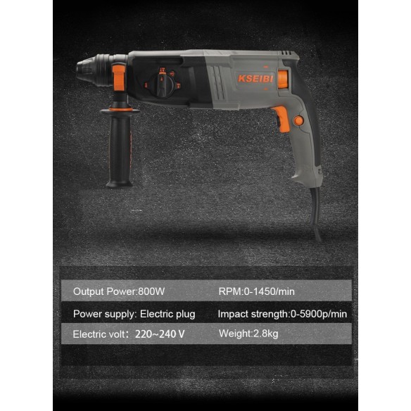 High-Performance 26mm Rotary Hammer Drill for Professionals | KSEIBI