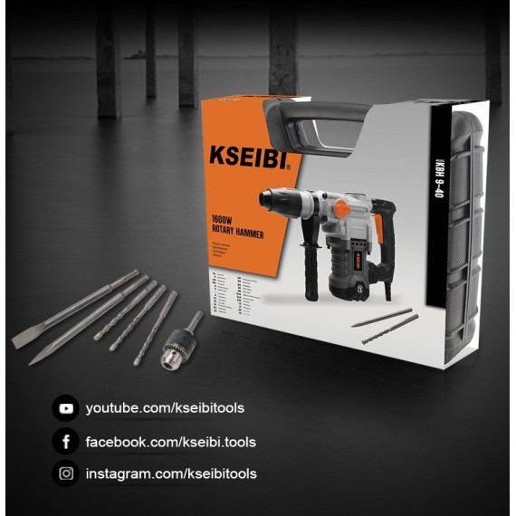 KBH 9-40，电锤，SDS-MAX，40毫米，1600瓦，专业级工具 | KSEIBI