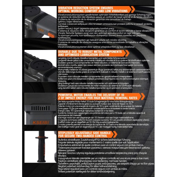 High-Performance Demolition Hammer for Tough Jobs | KSEIBI