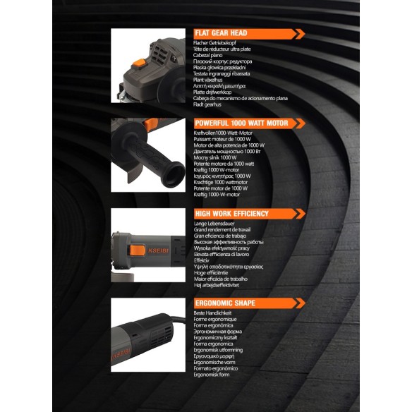 Powerful 115mm Angle Grinder for Precision Cutting and Grinding Tasks | KSEIBI