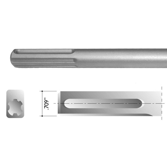 High-Quality SDS Max Flat Chisels for Efficient Concrete Removal | KSEIBI