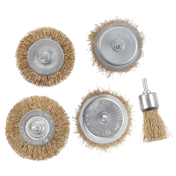 High-Quality 5-Pc Crimped Brush Set for Precision Detailing | KSEIBI