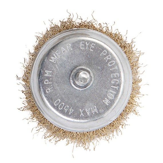 مجموعه فرچه‌های سیمی چین‌دار با روکش برنجی ۶ میلی‌متر | KSEIBI