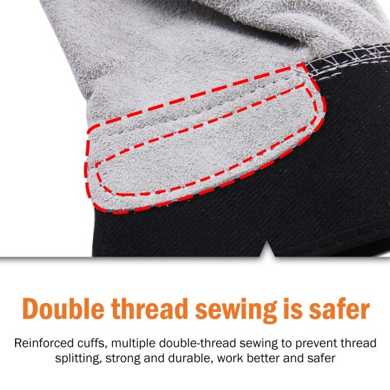 Износостойкие кожаные перчатки для сварки | KSEIBI