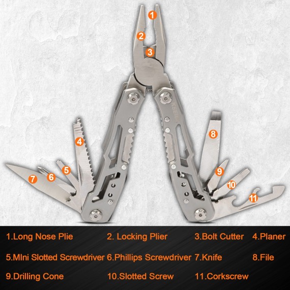 Get Your Hands on the Best Folding Multifunctional Pliers with Pouch | KSEIBI