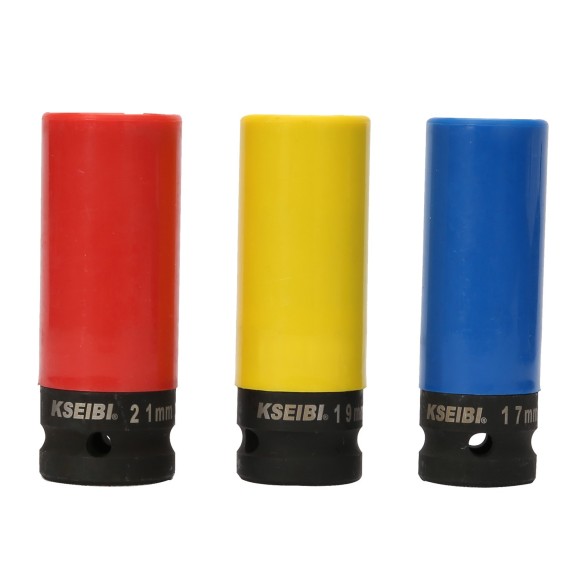 مجموعه سوکت ضربه‌ای مهره چرخ برای تعمیر و نگهداری | KSEIBI