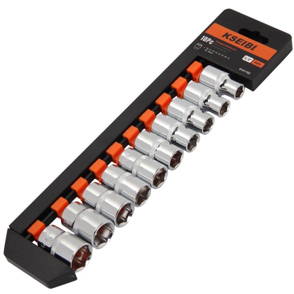 High-Quality Hexagon Socket Set for 1/2" Standard Bolts and Nuts | KSEIBI