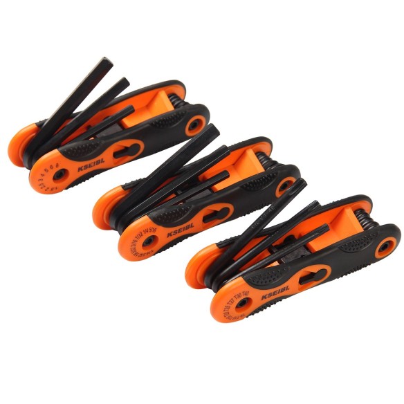 Compact and Versatile Folding Star Key Wrench Set for Easy Repairs | KSEIBI