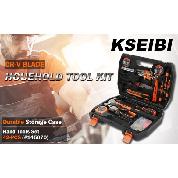 提升您的家用DIY能力，42件家用工具套装 | KSEIBI