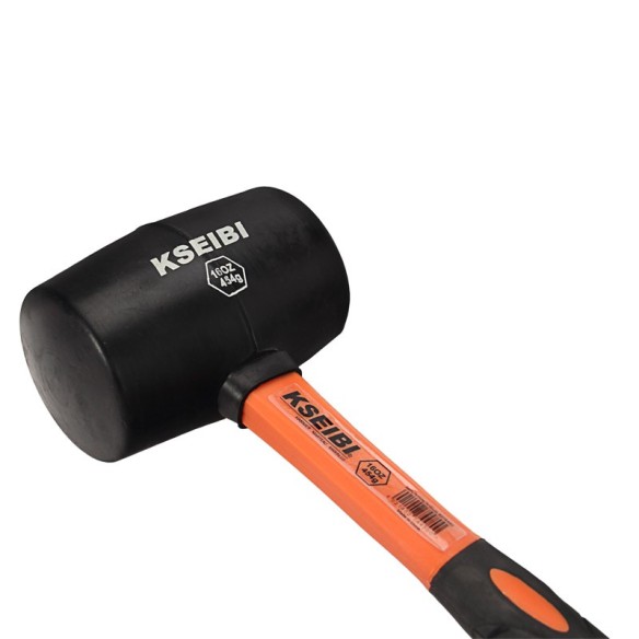 Durable Rubber Hammer for Precision Work and Comfort | KSEIBI