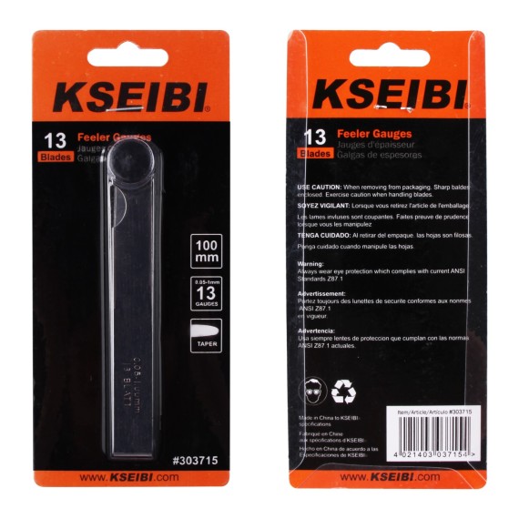 Precision Feeler Gauges for Accurate Measurements | KSEIBI