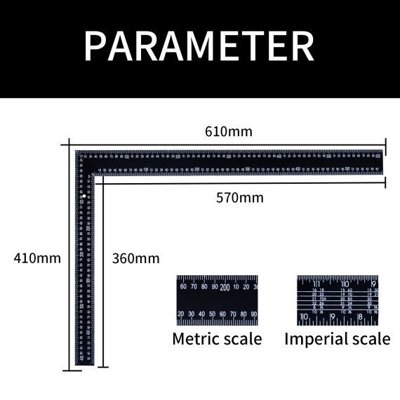 高品质木工大角尺 - 专业木工测量工具 | KSEIBI