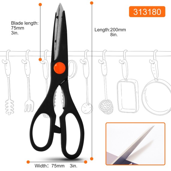 High-Quality Multipurpose Scissors for Home and Office Use | KSEIBI
