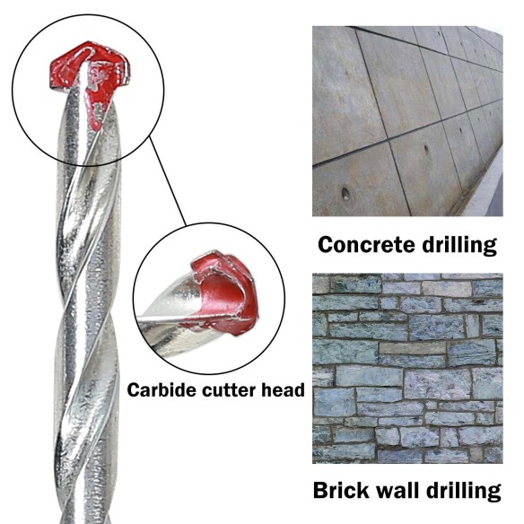 High-Quality Masonry Drill Bit Sets in Plastic Case for Precision Drilling | KSEIBI