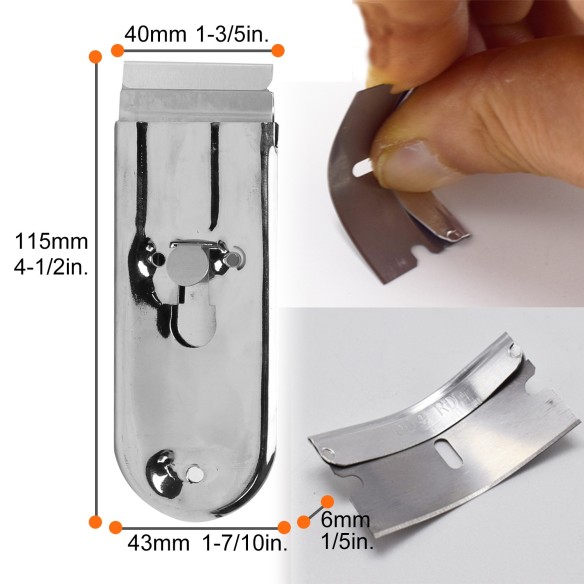 Professional Retractable Steel Razor Scraper for Easy Cleaning | KSEIBI
