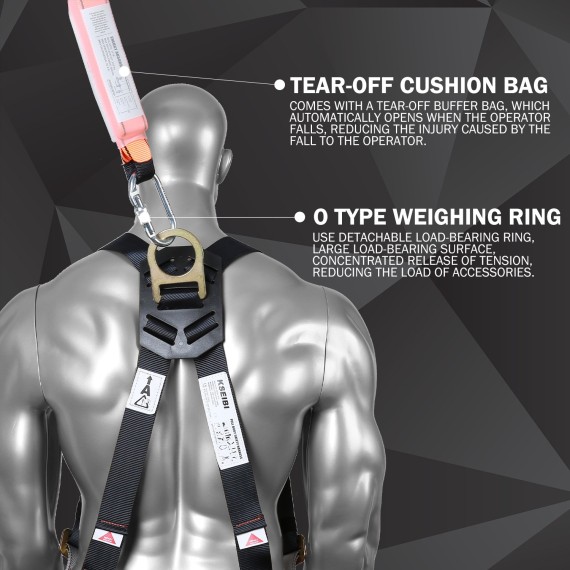 Premium Safety Shock Absorbing Lanyard Webbing | KSEIBI