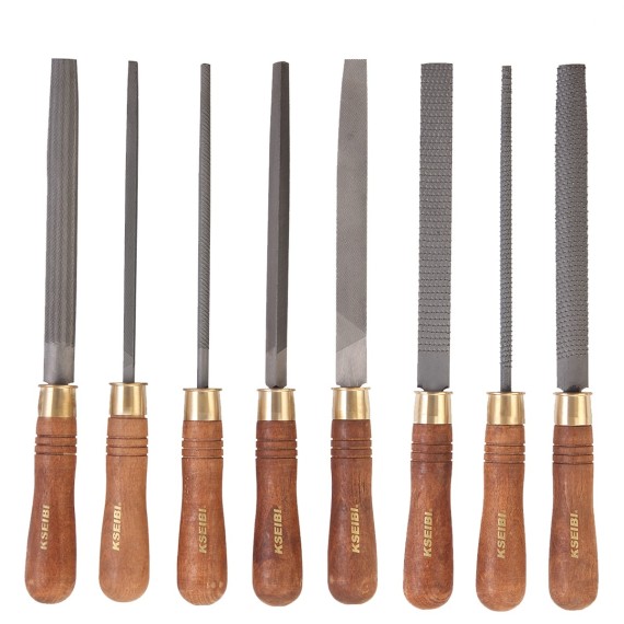 Premium Steel and Rasp File Set for Woodworking | KSEIBI