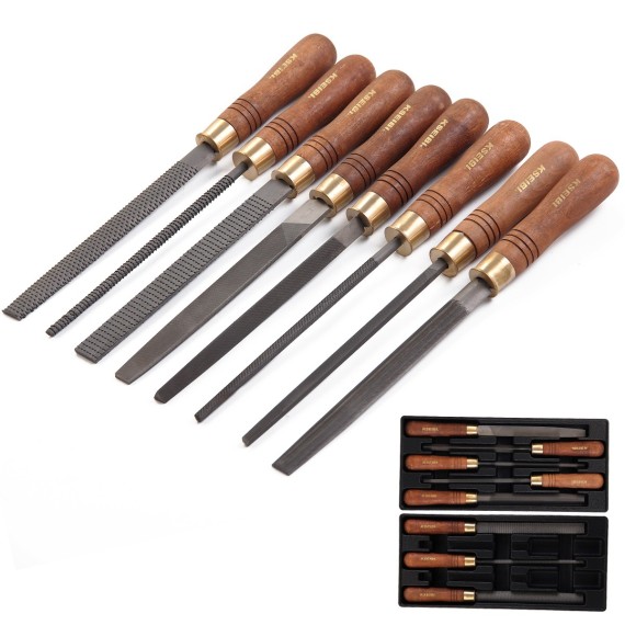 Premium Steel and Rasp File Set for Woodworking | KSEIBI