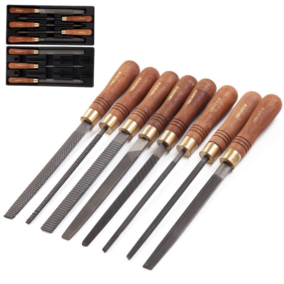 Premium Steel and Rasp File Set for Woodworking | KSEIBI