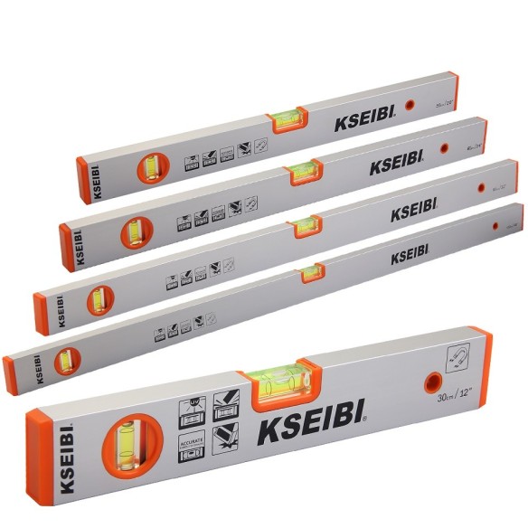 Premium Magnetic Spirit Level with Three Vials for Accurate Measurements | KSEIBI