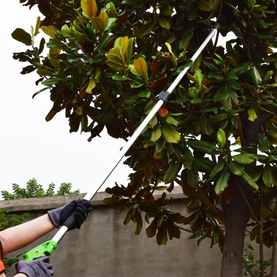 Premium Aluminium Long Garden Shear Cut &amp; Hold for Precision Trimming | KSEIBI