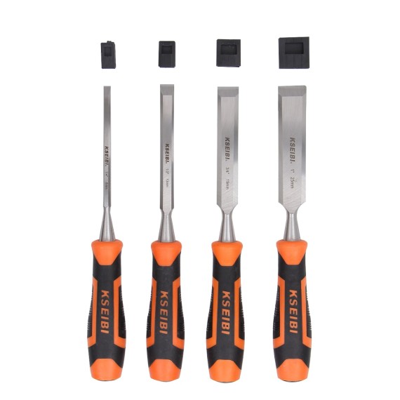 Premium Wood Chisel Set ProGrip for Precision Woodworking | KSEIBI